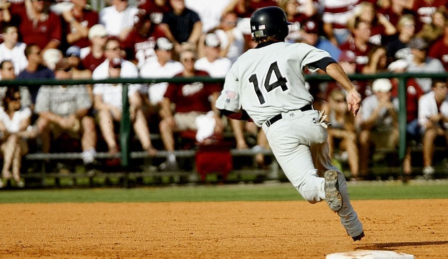 Baseball athletes in action